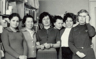 сотрудницы библиотеки 1970 г.