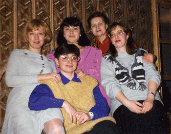 Сотрудницы библиотеки 1992-1996гг.